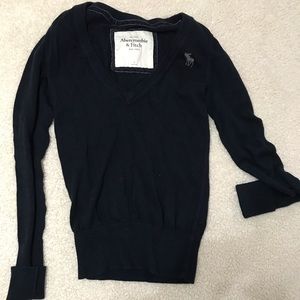 Abercrombie&Fitch   V-neck pointelle sweater